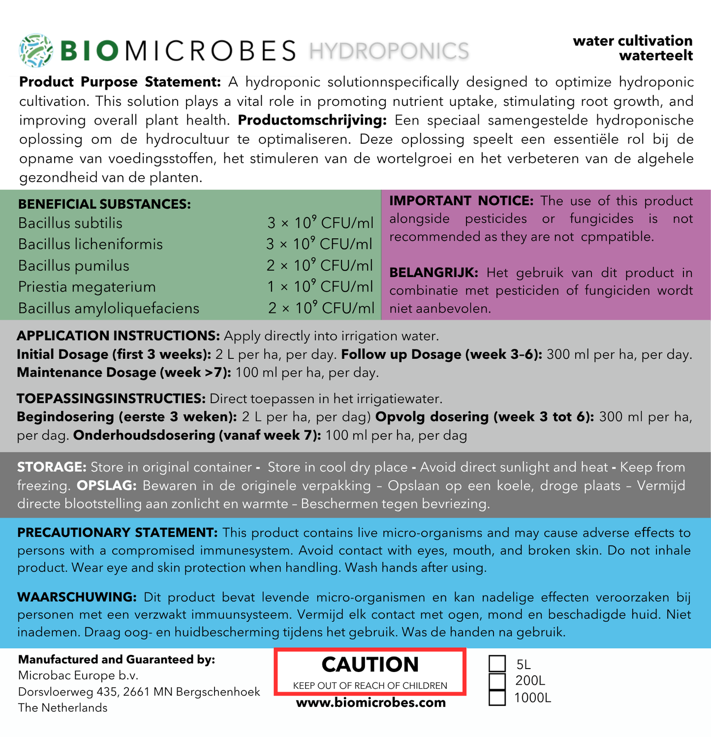 Biomicrobes HYDROPONICS